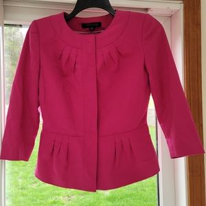 Anne Klein Women's Pink Pleated Suit Jacket